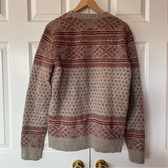 AllSaints Zip-up Cardigan Shetland Wool Sweater, Grandpa-core - Picture 2 of 6